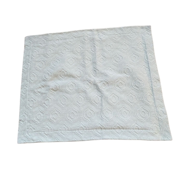 Linea Casa by Sferra Standard Shams Matelasse Dusty Blue Preppy Cottagecore - Picture 2 of 9